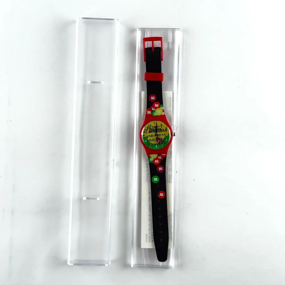 M&M’s Watch 1994 Engraved Special Edition Vintage Collector New in Box Quartz